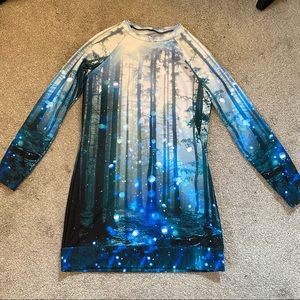 Blackmilk Forest Orbs Sweater Dress